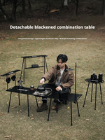Table tactique pliable légère en alliage d'aluminium pour l'extérieur, portable, détachable, facile à assembler, pour le camping, la plage, les meubles d'extérieur