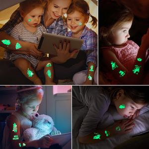 Nouveaux autocollants lumineux <span class=keywords><strong>de</strong></span> transfert <span class=keywords><strong>de</strong></span> tatouages <span class=keywords><strong>de</strong></span> dessins animés pour enfants, bracelet <span class=keywords><strong>de</strong></span> fête pour les fans - Product Image 5