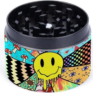 Moulin à fumée à 4 couches en alliage de zinc chaud de 50 mm U v impression couleur paquet complet meuleuse en métal en option multi-motifs - Product Image 5