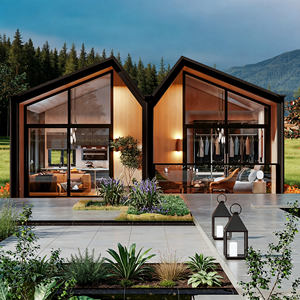 Maison préfabriquée modulaire <span class=keywords><strong>mobile</strong></span> écologique, maison de conteneur en acier pliable de luxe à 2 chambres, mini-maison à vendre - Product Image 1