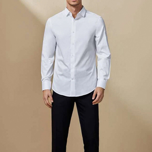 Ropa de hombre personalizada, camisetas de camisa de lino, camisas casuales de manga larga de talla grande, camisas de vestir de verano para hombre/ - Product Image 1