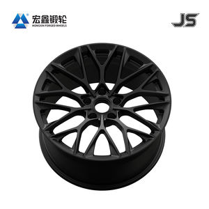 Hongxin Nouvelles Jantes Multi-Rayons en Alliage d'Aluminium Forgé 6061 Noir Mat de 16 à 24 Pouces, Ajustement Universel pour Véhicules de Tourisme - Product Image 2