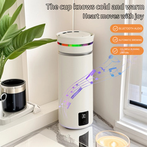 Meilleures ventes : Gobelet mixeur électrique musical, rechargeable par USB, à agitation automatique, en acier inoxydable, bouteille shaker portable, avec fonction chauffante - Product Image 1