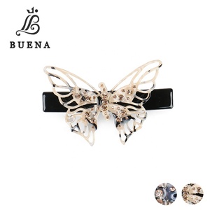 Hohl schmetterling Haars pange Acetat Strass Haars pange Bowknot mit Strass Haarschmuck - Product Image 6