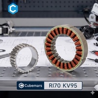 Moteur à couple sans balais et sans cadre Cubemars RI70 à arbre creux, entraînement direct haute précision pour la robotique médicale et les bras de cobots