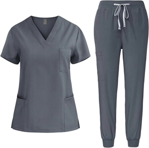 Custom Logo Nursing Medical <b>Scrubs</b> jogger Sets V-neck Beauty Salon Work <b>Clothes</b> <b>Scrubs</b> Uniforms - Product Image 6