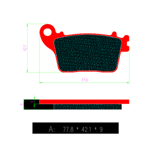 Plaquettes de frein de moto avant et arrière de haute qualité plaquettes de friction de moto pour <span class=keywords><strong>Kawasaki</strong></span> <span class=keywords><strong>Ninja</strong></span> <span class=keywords><strong>ZX</strong></span>-<span class=keywords><strong>10R</strong></span> W800 FA436 - Product Image 4