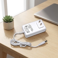 Adaptateur secteur universel 24V pour imprimante, chargeur d'ordinateur portable, adaptateur secteur blanc DC, câble avec prise américaine à deux broches