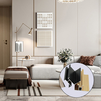 Ruicheng Panneau Moderne En Aluminium J Garniture En Métal Brossé Conception Carrelage Profil Mural pour Une Utilisation En Appartement