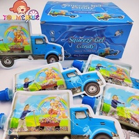 Confiture de gelée fruitée en forme de voiture bonbons liquides saveur de fruits aigres emballés dans des bouteilles de sacs en vrac