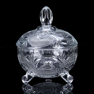 Pot <span class=keywords><strong>à</strong></span> sucre rond en <span class=keywords><strong>verre</strong></span> écologique et économique avec deux pieds, pot <span class=keywords><strong>à</strong></span> bonbons <span class=keywords><strong>pour</strong></span> la maison, récipient en <span class=keywords><strong>verre</strong></span> borosilicate et en <span class=keywords><strong>verre</strong></span> sodocalcique - Product Image 4