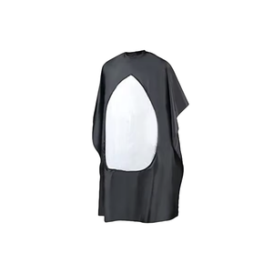 Pongee Red Barber Cape personalizzato di alta qualità impermeabile con finestra poliestere taglio dei capelli mantelle da salone mantelle 170*150cm confortevole - Product Image 1