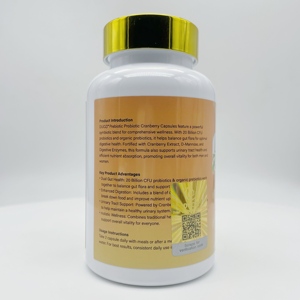 DUOZI Prebiótico + Probiótico con Arándano Rojo - 60 Cápsulas, 20 Mil Millones de UFC, Apoya la Salud Intestinal y del Tracto Urinario para Adultos - Product Image 4