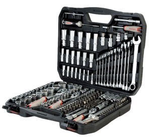 Juego de Herramientas Mecánicas Profesionales de 219 Piezas, Operadas a Mano, OEM, Duraderas, de Acero al Carbono, con Llave de Trinquete, Vasos y Destornilladores para Automoción - Product Image 1