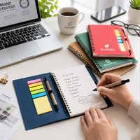 Carnet personnalisé avec logo, journal professionnel à couverture rigide, papeterie de bureau haut de gamme, agenda de planification pour cadeau d'entreprise