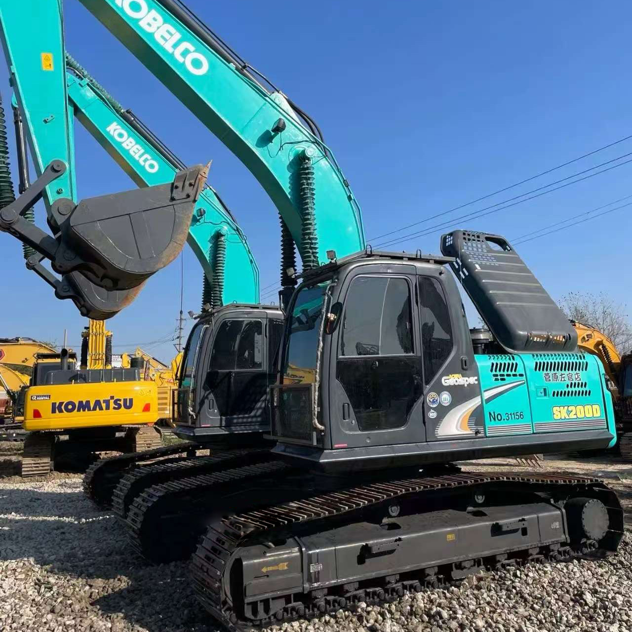 Kobelco SK200 Подержанный гидравлический экскаватор, основной компонент двигателя, б/у Землеройная техника, экскаватор, экскаватор