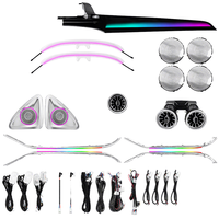 Kit d'éclairage ambiant intérieur LED à commande MMI 64 couleurs pour Mercedes-Benz Classe C W205 2015-2021