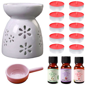 Difusor de aromas, difusor de aceites esenciales, lámpara aromática, luz nocturna, quemador de incienso electrónico, vela de cerámica, aroma para dormitorio - Product Image 5