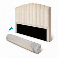 Tête de lit moderne rembourrée en mousse souple sans armature, emballage compressé
