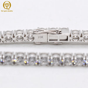 Fine Jewelry 2mm 3mm 4mm 5mm Round Brilliant Cut Lab Diamond Tennis Bracelet <b>Bangle</b> 10k 14k 18k Gold Link Chain <b>for</b> <b>Men</b> Women - Product Image 5