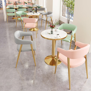 Restaurant Coffee Shop Sofa Booth Catering Hamburger Snack bar Dessert Shop Milk Tea Shop <strong>Bistro</strong> <strong>Table</strong> <strong>and</strong> <strong>Chairs</strong> - Product Image 3