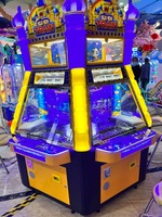 Machine de jeu d'arcade Super Train à monnayeur, pousse-pièces, 4 joueurs, avec système de rédemption de tickets et éclairage LED, pour parcs d'attractions intérieurs et centres de divertissement familial (FEC)