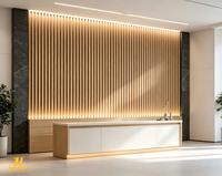 Panneau de revêtement mural WPC 22 mm, isolation thermique, imperméable, ignifuge, pour hôtel, extérieur, intérieur