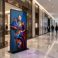 Kiosco de Señalización Digital con Pantalla Táctil 4K de Pie y Pantalla Completa AIYOS, con Asistente de IA y CMS en la Nube para Publicidad Comercial