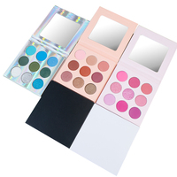 Maquillage Oem High Pigment Beauty Glazed Facile À Appliquer Pas Cher Personnalisé 9 Couleurs Rose Ombre À Paupières Palette De Fard À Paupières