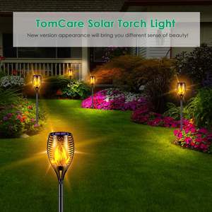 Antorcha Solar LED para Jardín con Efecto de Llama, IP44 Impermeable, 8-10 Horas, 3500K Blanco Cálido, Batería AA, Control por Sensor - Product Image 4