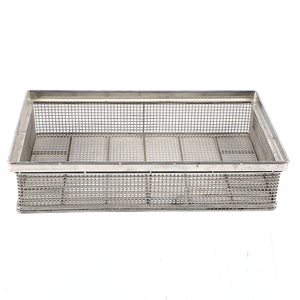 Cesta de alambre de acero inoxidable Almacenamiento de cocina Venta al por mayor Cesta de malla metálica para picnic - Product Image 4