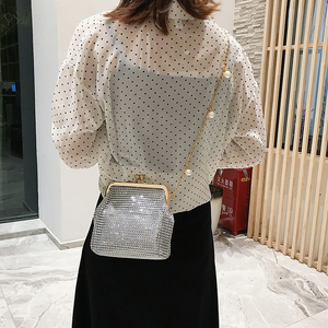 Nouveau sac fourre-tout carré à sequins pour <span class=keywords><strong>femme</strong></span>, sac à bandoulière messager tendance <span class=keywords><strong>avec</strong></span> chaîne métallique et fermoir, <span class=keywords><strong>pochette</strong></span> pour soirée - Product Image 6