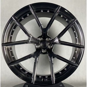 Rines de Aleación Mono Negros Brillantes Personalizados 5x112 5x120 5x114.3 Cóncavos para Autos BMW M3 M4 Tesla Mustang Audi Tesla Infiniti - Product Image 1