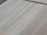 Planche en bois de caoutchouc de qualité supérieure AA, collée sur le côté, pour plan de travail de cuisine, certifiée FSC, séchée au four, durable