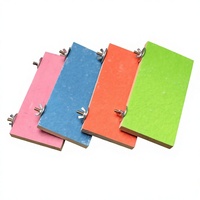 Perchoir coloré en bois massif pour affûter les griffes, griffoir pour animaux, barre à ronger pour hamster, support recouvert de sable, jouet pour perroquet, fournitures pour oiseaux