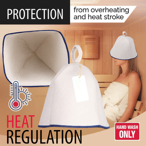 Chapeau <span class=keywords><strong>de</strong></span> Douche et <span class=keywords><strong>de</strong></span> Sauna en Feutre Réutilisable Écologique <span class=keywords><strong>de</strong></span> Haute Qualité pour Hommes et Femmes – Cadeau Idéal – <span class=keywords><strong>Bonnet</strong></span> en Laine Blanche - Product Image 4