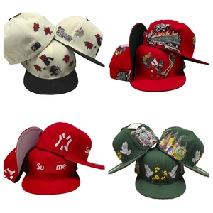 Nuevos Estilos <span class=keywords><strong>de</strong></span> <span class=keywords><strong>Gorras</strong></span> <span class=keywords><strong>de</strong></span> 6 Paneles, Ajustables, con Cierre a Presión, Logotipo Bordado Personalizado, Visera Plana, Gorra Deportiva <span class=keywords><strong>de</strong></span> Béisbol para Equipo - Product Image 2