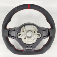 Volant sport en cuir pour Volkswagen VW Golf 6 7 Jetta GTI Polo CC Passat Tiguan Sharan Scirocco GTI