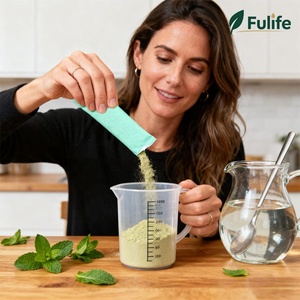 Maßgeschneidertes Nahrungsergänzungsmittel Grüne Mischung Instant-Pulver <span class=keywords><strong>Super</strong></span> Präbiotisches Grün Energie-Booster 100% Natürliche Kräuter für - Product Image 1