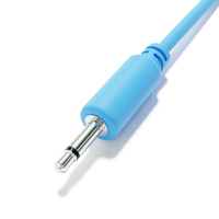 Cable de Audio Mono de 3.5mm con Trenzado de Nailon, Conector TS Macho a TS Macho, Cable de Audio de 3.5mm, 1/8, 3.5mm, para Sintetizador Modular Eurorack