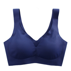 Marque privée personnalisée soie glacée <span class=keywords><strong>de</strong></span> haute qualité jeune fille porter soutien-gorge fille Sexy grand soutien-gorge chaud Sexy Photos soutien-gorge sans couture - Product Image 6