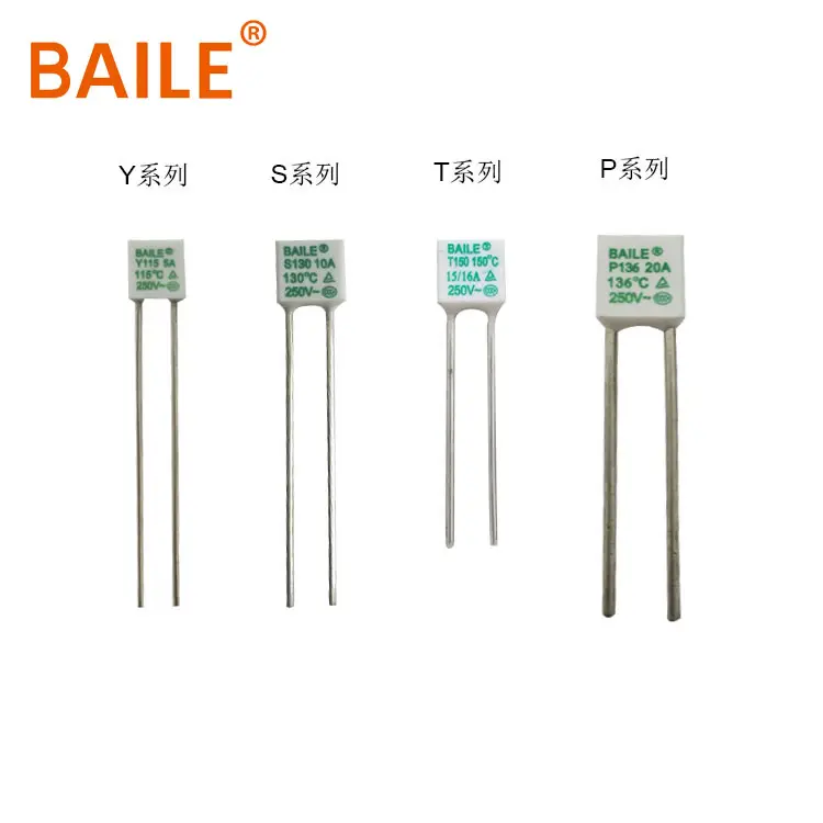 Baile-fusible térmico serie WR, 2a, 250v, para electrodoméstico Industrial eléctrico