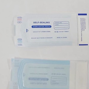Sterile Self Sealing Medical Pouches Blue Disposable Dental Surgical Packaging Bags YY/T 0969-2013 CE Certified - Product Image 3