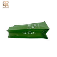 Sacs en plastique à fond carré mats ou brillants, résistants à l'humidité, pour l'emballage de grains de café, avec impression en héliogravure