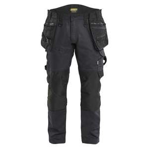 BLAKLADER - 197011499999C148 Pantalones artesanos en 2 vías elásticos Negro/Negro-PANTALONES DE TRABAJO EAN 7330509951194 - Product Image 1