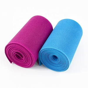 Meetee EB151 10 ซม.สีสองด้าน Webbing หนาอุปกรณ์เย็บผ้า DIY เข็มขัดนิรภัยกระเป๋ารองเท้าเสื้อผ้ายาง - Product Image 5
