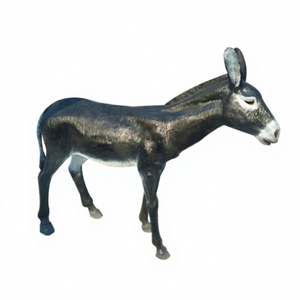 Statua di Asino in Fibra di Vetro di Alta Qualità, Decorazione Personalizzata per Giardini e Strade, Design Paesaggistico, Artigianato in Resina, Piramide Fatata - Product Image 1