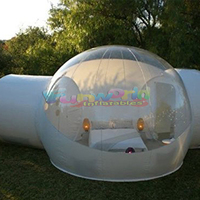 Dôme transparent extérieur grand globe clair igloo gonflable camping glamping dôme bulles tente