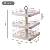 Nouveau support de rangement de cuisine rotatif multi-niveaux en aluminium écologique pour casseroles et vaisselle, avec compartiments en plastique pour le nettoyage de la vaisselle