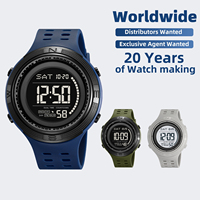 SKMEI # Jam Tangan Digital Olahraga Luar Ruangan 2708 Pria 50M Tahan Air Waktu Ganda Kronograf Alarm Lampu EL Hitung Mundur Arloji Digital Reloj